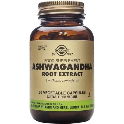Solgar Ashwagandha Wurzel-Extrakt Vegane Kapseln - Vollkraft - Stress Unterstützung Solgar Ashwagandha Wurzel-Extrakt Vegane Kapseln - Vollkraft - Stress Unterstützung