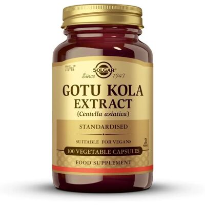 Solgar Solgar Extrato Aéreo de Gotu Kola 100 Cápsulas - Suplemento Alimentar Solgar Solgar Extrato Aéreo de Gotu Kola 100 Cápsulas - Suplemento Alimentar