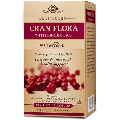 Solgar Cran Flora mit Probiotics Plus Ester-C - Nahrungsergänzung Solgar Cran Flora mit Probiotics Plus Ester-C - Nahrungsergänzung