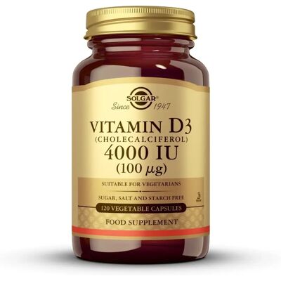 Solgar Vitamina D3 4000 IU cápsulas (120 uds.) Solgar Vitamina D3 4000 IU cápsulas (120 uds.)
