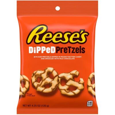 Reese's Bretzels au Beurre de Cacahuète - Collation - Publicité Reese's Bretzels au Beurre de Cacahuète - Collation - Publicité