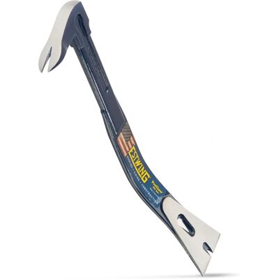 Estwing USA 16" Pro-Claw Drop Forged Steel Nail Puller Pry Lever Hand Bar - Nail Puller Estwing USA 16" Pro-Claw Drop Forged Steel Nail Puller Pry Lever Hand Bar - Nail Puller