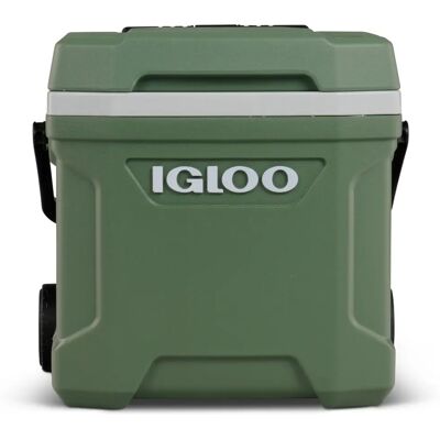 Igloo Ecocool 16 Roller - 15L, Vert, avec Roues - Publicité Igloo Ecocool 16 Roller - 15L, Vert, avec Roues - Publicité