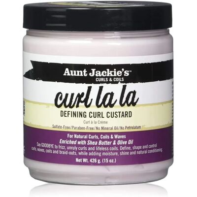 Aunt Jackie's Curl La La Defining Curl Hair Custard - Hair Curl Cream Aunt Jackie's Curl La La Defining Curl Hair Custard - Hair Curl Cream