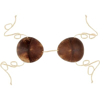 Top de bikini de coco Beistle - accesorio de disfraz Top de bikini de coco Beistle - accesorio de disfraz