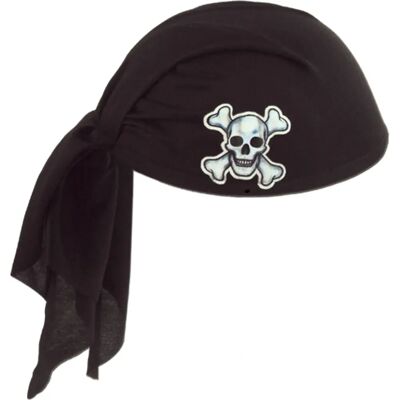 Beistle Schwarze Piraten-Bandana-Mütze - Kostümzubehör Beistle Schwarze Piraten-Bandana-Mütze - Kostümzubehör
