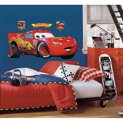 York Wallcoverings Lightning McQueen Autocollant - Décoration Enfant - Publicité York Wallcoverings Lightning McQueen Autocollant - Décoration Enfant - Publicité