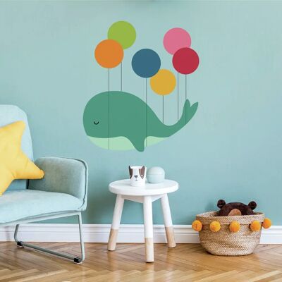 York Wallcoverings Wieloryb Naklejka - Dekoracja pokoju dziecięcego York Wallcoverings Wieloryb Naklejka - Dekoracja pokoju dziecięcego