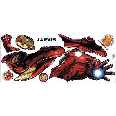RoomMates Marvel Iron Man Autocollant Lumineux pour Mur - Décoration Murale - Publicité RoomMates Marvel Iron Man Autocollant Lumineux pour Mur - Décoration Murale - Publicité