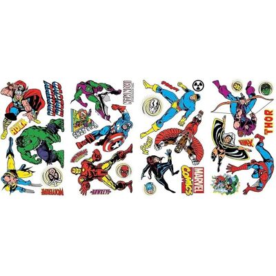 Kit de Stickers Muraux Marvel Avengers Marvel Comics - Décoration de Chambre - Publicité Kit de Stickers Muraux Marvel Avengers Marvel Comics - Décoration de Chambre - Publicité