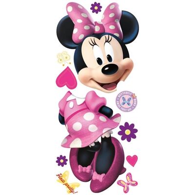 Autocollant mural Disney Minnie Mouse - Décoration enfant - Publicité Autocollant mural Disney Minnie Mouse - Décoration enfant - Publicité