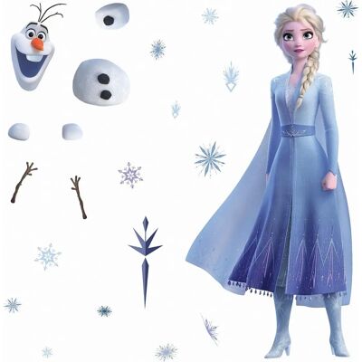 Disney La Reine des Neiges 2 Elsa et Olaf Autocollant mural - Autocollant mural - Publicité Disney La Reine des Neiges 2 Elsa et Olaf Autocollant mural - Autocollant mural - Publicité