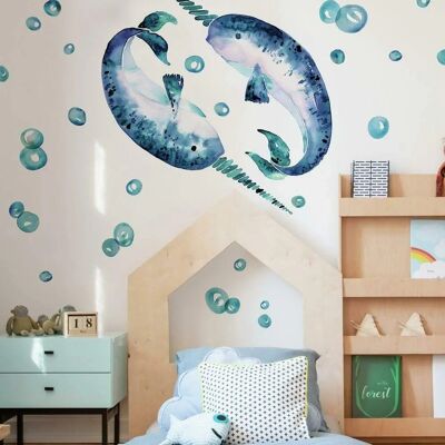 York Wallcoverings Narval Poisson Autocollant - Autocollant Murale - Publicité York Wallcoverings Narval Poisson Autocollant - Autocollant Murale - Publicité
