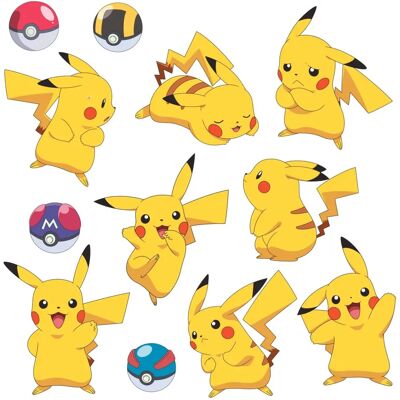 Room Mates Pokémon Pikachu vinyle décoratif - Autocollant mural - Publicité Room Mates Pokémon Pikachu vinyle décoratif - Autocollant mural - Publicité
