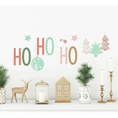 York Wallcoverings Décor mural de Noël HO HO - Autocollant mural - Publicité York Wallcoverings Décor mural de Noël HO HO - Autocollant mural - Publicité