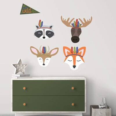 Autocollant York Wallcoverings avec motif animal pour enfants - Publicité Autocollant York Wallcoverings avec motif animal pour enfants - Publicité