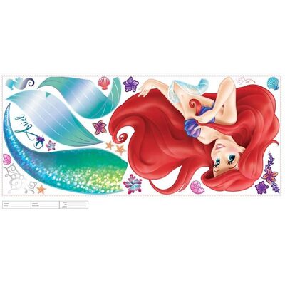 ROOMMATES Disney Ariel Autocollants Géants - Autocollants Muraux - Publicité ROOMMATES Disney Ariel Autocollants Géants - Autocollants Muraux - Publicité