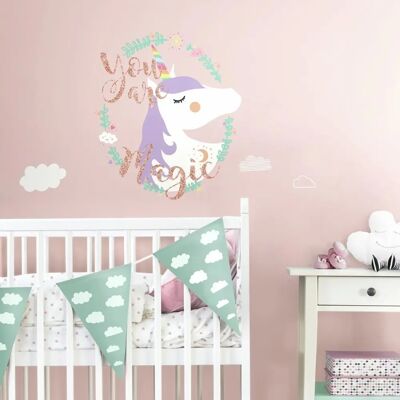 RoomMates Magie Licorne Décalcomanie murale - 6 Stickers RoomMates Magie Licorne Décalcomanie murale - 6 Stickers