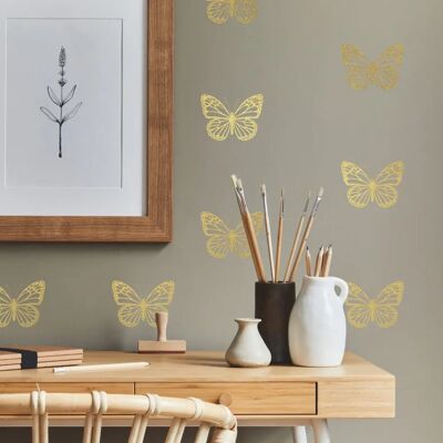 York Wallcoverings Złote Motyle - Dekoracja Wnętrz York Wallcoverings Złote Motyle - Dekoracja Wnętrz