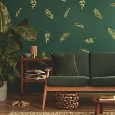 York Wallcoverings Feuille de Palme Dorée Autocollant Murale - Décoration Murale - Publicité York Wallcoverings Feuille de Palme Dorée Autocollant Murale - Décoration Murale - Publicité