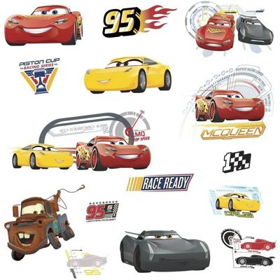 RoomMates Disney Cars 3 Stickers Muraux - Décoration chambre d'enfants - Publicité RoomMates Disney Cars 3 Stickers Muraux - Décoration chambre d'enfants - Publicité
