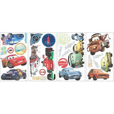 Marque Modèle Autocollants Réutilisables Pixar Cars 2 - Roommates - Publicité Marque Modèle Autocollants Réutilisables Pixar Cars 2 - Roommates - Publicité