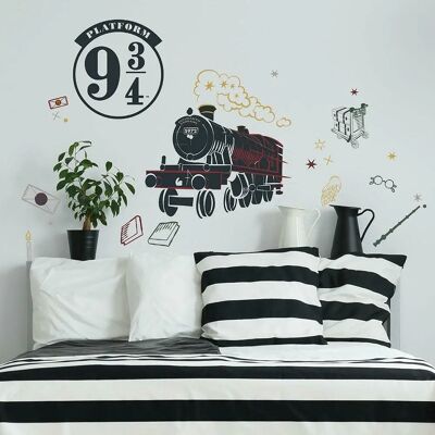 Autocollant mural Harry Potter Hogwarts Express de ROOMMATES - Publicité Autocollant mural Harry Potter Hogwarts Express de ROOMMATES - Publicité