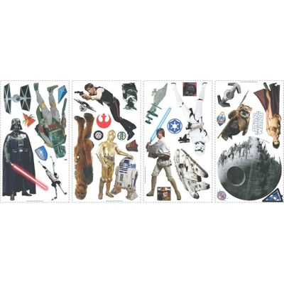 Naklejki na ścianę Star Wars - Zdejmowane i Repositionalne - Dekoracja pokoi dziecięcych Naklejki na ścianę Star Wars - Zdejmowane i Repositionalne - Dekoracja pokoi dziecięcych
