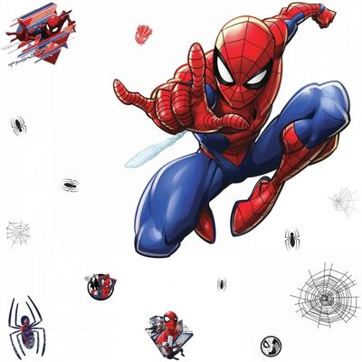 Autocollant mural Marvel Spider-Man - 69x85 cm - Publicité Autocollant mural Marvel Spider-Man - 69x85 cm - Publicité