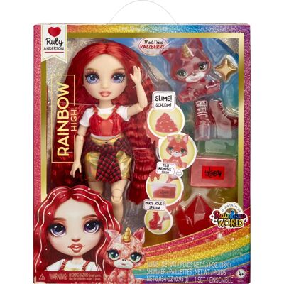 MGA Entertainment Rainbow High Slime Kit & Animal de Compagnie - Ruby - Publicité MGA Entertainment Rainbow High Slime Kit & Animal de Compagnie - Ruby - Publicité