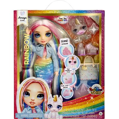 MGA Entertainment Rainbow High Slime Készlet és Háziállat - Amaya MGA Entertainment Rainbow High Slime Készlet és Háziállat - Amaya