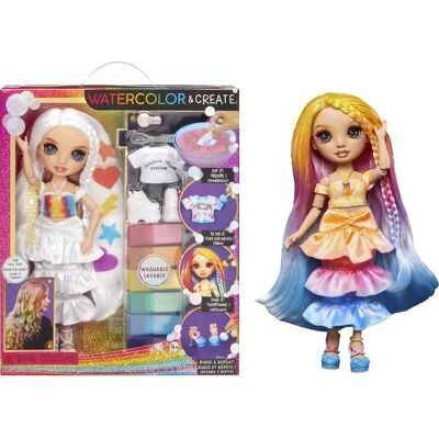 MGA Entertainment Rainbow High Waterverf & Maak DIY Pop - Brown Eyes MGA Entertainment Rainbow High Waterverf & Maak DIY Pop - Brown Eyes