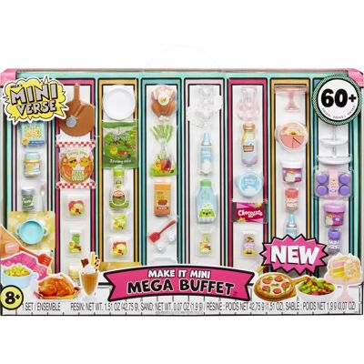 MGA Miniverse Make It Mini Mega Buffet - Miniatur-Lebensmittelsatz MGA Miniverse Make It Mini Mega Buffet - Miniatur-Lebensmittelsatz