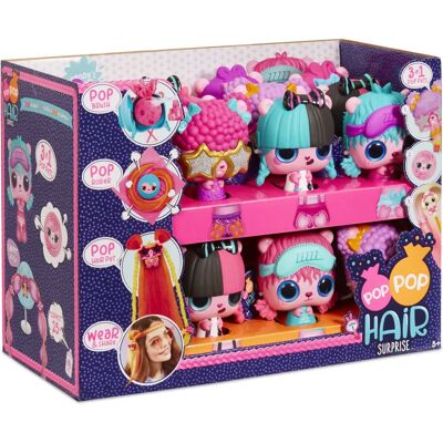 MGA ENTERTAINMENT Pop Pop Hair Surprise 3-en-1 Pops Ensemble - Jouet MGA ENTERTAINMENT Pop Pop Hair Surprise 3-en-1 Pops Ensemble - Jouet