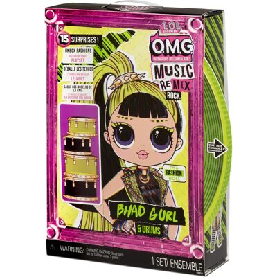 L.O.L. Surprise! Bhad Gurl et Tambours - Poupée de Mode avec 15 Surprises L.O.L. Surprise! Bhad Gurl et Tambours - Poupée de Mode avec 15 Surprises