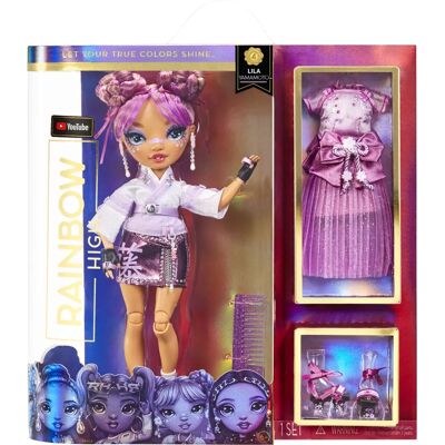 Poupée Mode Rainbow High Lila Tamamoto Mauve - Série 4 Poupée Mode Rainbow High Lila Tamamoto Mauve - Série 4