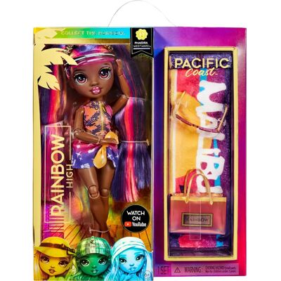 Poupée Rainbow High Pacific Coast Phaedra Westward - Jambes Interchangeables, Accessoires Poupée Rainbow High Pacific Coast Phaedra Westward - Jambes Interchangeables, Accessoires