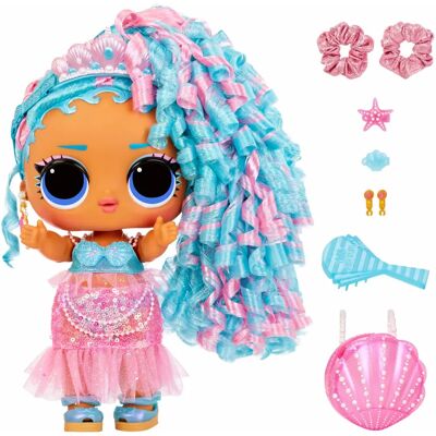L.O.L. Surprise! Grande Bambola Big Baby Hair - Regina Splash - 14 Sorprese L.O.L. Surprise! Grande Bambola Big Baby Hair - Regina Splash - 14 Sorprese