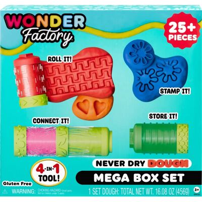 MGA Entertainment Wonder Factory Never Dry Dough Mega Box Set Modelliermasse - 456 g - Mehrfarbig MGA Entertainment Wonder Factory Never Dry Dough Mega Box Set Modelliermasse - 456 g - Mehrfarbig
