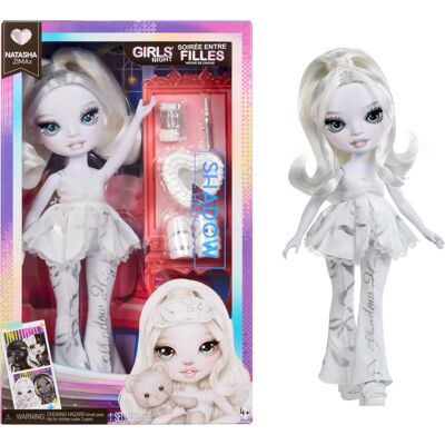 Rainbow High Natasha White Hair Fashion Doll - Girls' Night - Shadow High Rainbow High Natasha White Hair Fashion Doll - Girls' Night - Shadow High