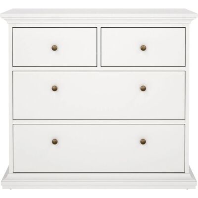 Møbel24 Venedig Weiß 96x86 cm 6‑Schubladen Kommode Møbel24 Venedig Weiß 96x86 cm 6‑Schubladen Kommode