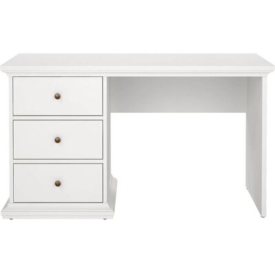Møbel24 Venedig Schreibtisch - 3 Schubladen Weiß 130x73cm Møbel24 Venedig Schreibtisch - 3 Schubladen Weiß 130x73cm