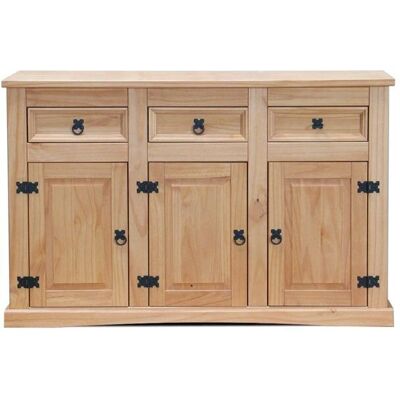 ebuy24 New Mexico Vintage Buffet - 3 Schubladen 3 Türen - 132cm Breit ebuy24 New Mexico Vintage Buffet - 3 Schubladen 3 Türen - 132cm Breit