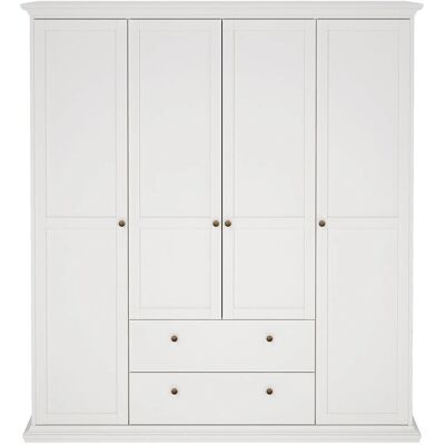 Møbel24 Venedig Kleiderschrank - 4 Türen, 2 Schubladen, 181cm breit Møbel24 Venedig Kleiderschrank - 4 Türen, 2 Schubladen, 181cm breit
