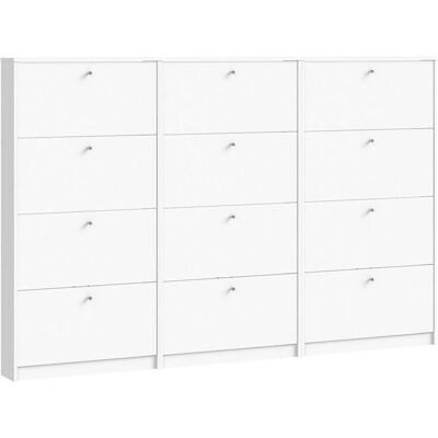 Ebuy24 Escape Schuhschrank - Wandmontiert, 12 Türen, Weiß Ebuy24 Escape Schuhschrank - Wandmontiert, 12 Türen, Weiß