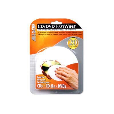 Allsop 50100 Fastwipes CD/DVD Rengjøringsklut Vaskfri 20 Pakker - Rengjøringskluter for CD/DVD Allsop 50100 Fastwipes CD/DVD Rengjøringsklut Vaskfri 20 Pakker - Rengjøringskluter for CD/DVD