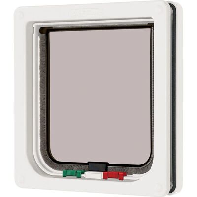Pet Mate Cat Door White Lockable 4-Way - Cat Door Pet Mate Cat Door White Lockable 4-Way - Cat Door