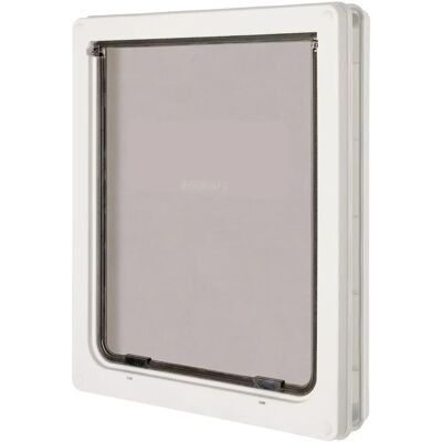 Dog Mate Small Dog Door - White - Model 221D - Suitable for small dogs up to 36cm height Dog Mate Small Dog Door - White - Model 221D - Suitable for small dogs up to 36cm height