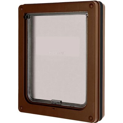 Dog Mate Medium Brown Dog Door - Dog Door Dog Mate Medium Brown Dog Door - Dog Door