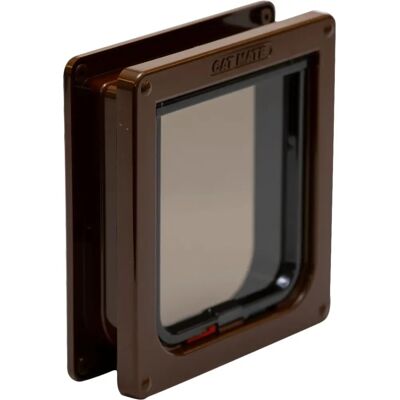 Cat Mate Brown 4-Way Locking Cat Flap - 235B Cat Mate Brown 4-Way Locking Cat Flap - 235B